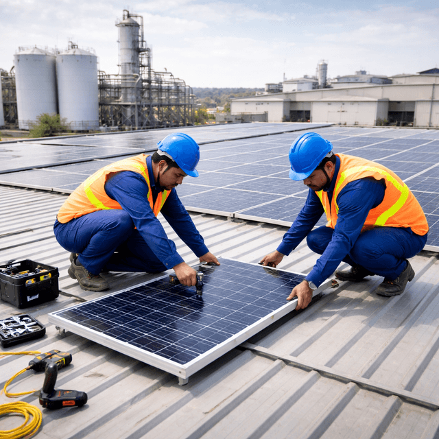 Industrial Solar Installation